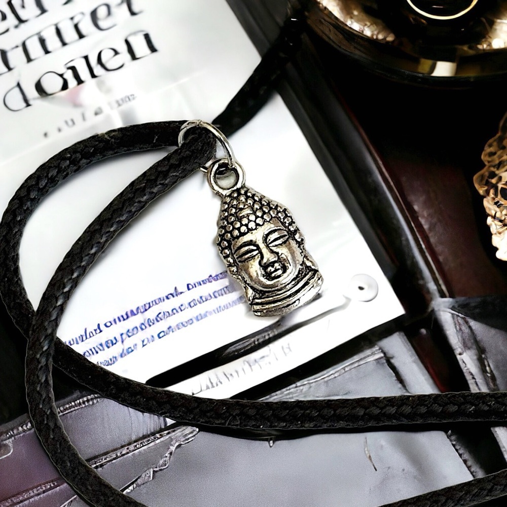 5 For $25💫Very Small Silver Buddha Zen Pendant Necklace